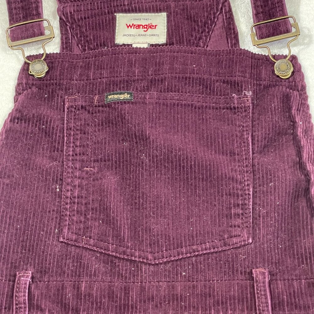 Wrangler Corduroy Overall Dress Purple Boho 90s Style Retro Small - Picture 8 of 16